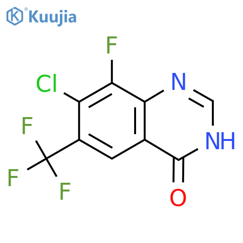 7-Chloro-8-fluoro-6-(trifluoromethyl)quinazolin-4(3H)-one structure
