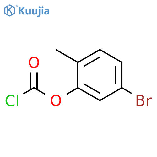 5-bromo-2-methylphenyl chloroformate structure