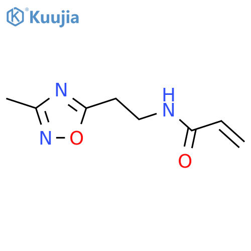 N-[2-(3-Methyl-1,2,4-oxadiazol-5-yl)ethyl]-2-propenamide structure