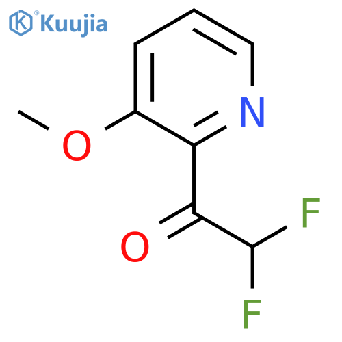 2,2-Difluoro-1-(3-methoxypyridin-2-yl)ethan-1-one structure