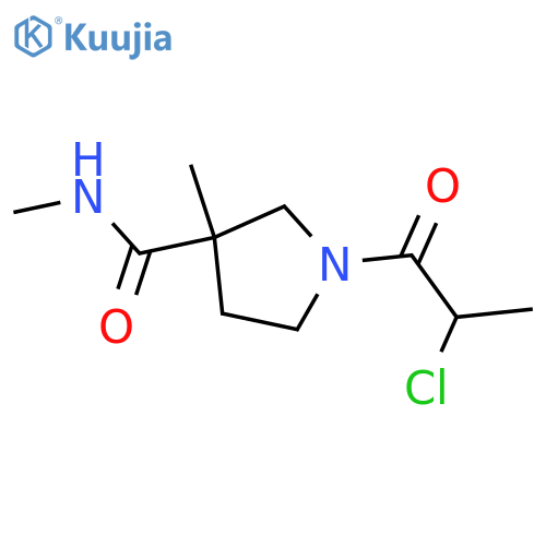 1-(2-Chloro-1-oxopropyl)-N,3-dimethyl-3-pyrrolidinecarboxamide structure