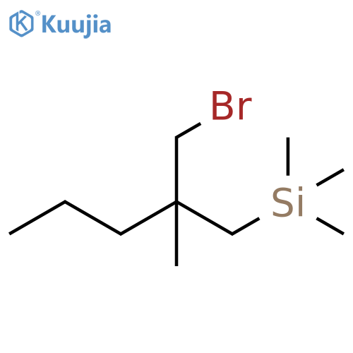 Silane, [2-(bromomethyl)-2-methylpentyl]trimethyl- structure