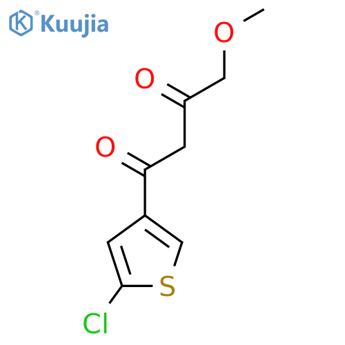 1-(5-chlorothiophen-3-yl)-4-methoxybutane-1,3-dione structure