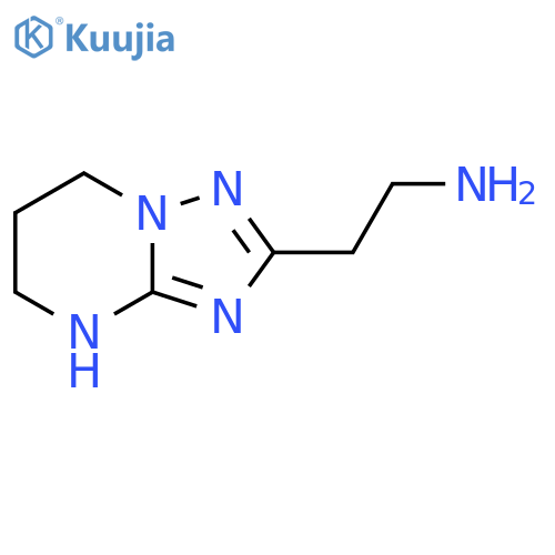 2-{4H,5H,6H,7H-1,2,4triazolo1,5-apyrimidin-2-yl}ethan-1-amine structure