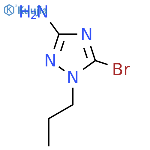 5-Bromo-1-propyl-1H-1,2,4-triazol-3-amine structure