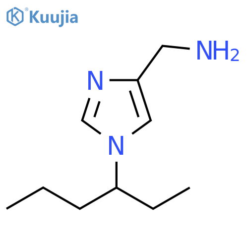 1H-Imidazole-4-methanamine, 1-(1-ethylbutyl)- structure