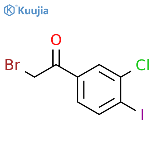 3-Chloro-4-iodophenacyl bromide structure