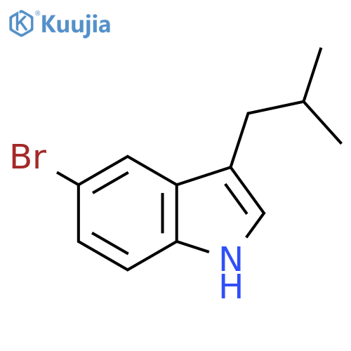5-bromo-3-isobutyl-1H-indole structure