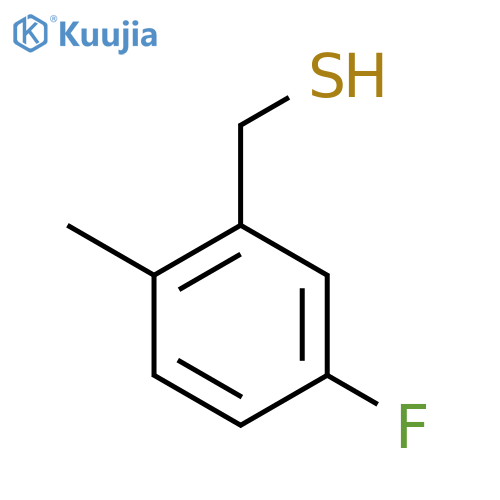 (5-Fluoro-2-methylphenyl)methanethiol structure