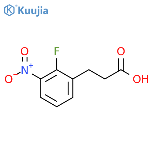 3-(2-fluoro-3-nitrophenyl)propanoic acid structure