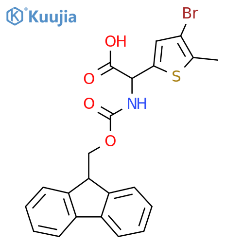 2-Thiopheneacetic acid, 4-bromo-α-[[(9H-fluoren-9-ylmethoxy)carbonyl]amino]-5-methyl- structure