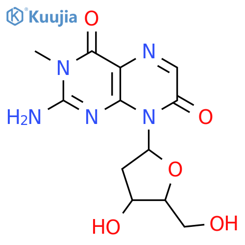 3-Methyl-8-(2’-deoxy-b-D-ribofuranosyl)isoxanthopterin structure