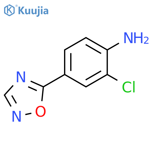 2-chloro-4-(1,2,4-oxadiazol-5-yl)aniline structure