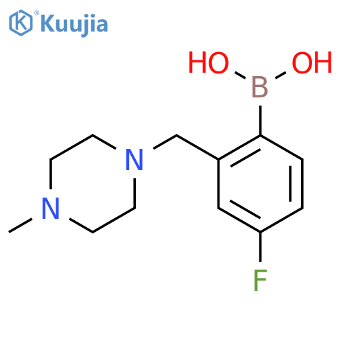 4-Fluoro-2-((4-methylpiperazin-1-yl)methyl)phenylboronic acid structure