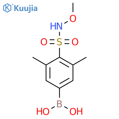 (4-(N-Methoxysulfamoyl)-3,5-dimethylphenyl)boronic acid structure