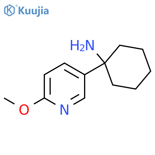 1-(6-methoxypyridin-3-yl)cyclohexan-1-amine structure