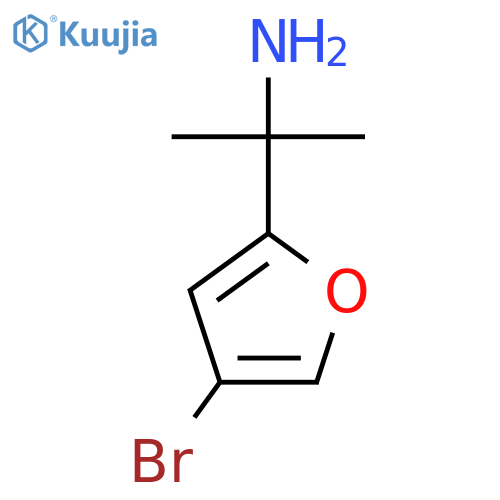 2-(4-bromofuran-2-yl)propan-2-amine structure