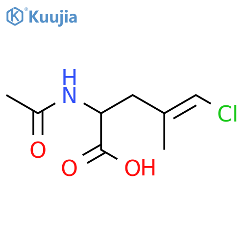 5-Chloro-2-acetamido-4-methylpent-4-enoic acid structure