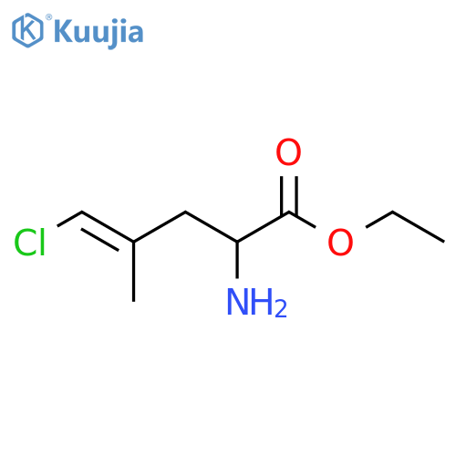 ethyl 2-amino-5-chloro-4-methylpent-4-enoate structure
