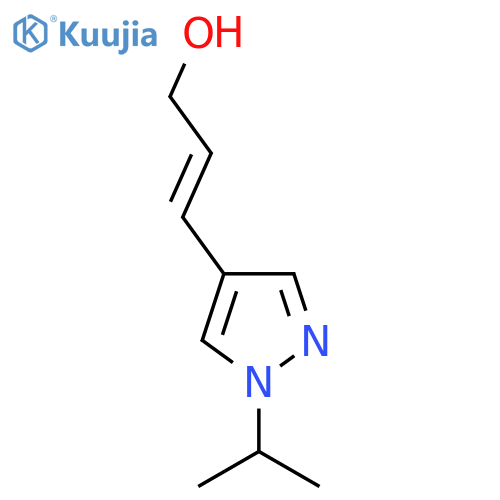 3-1-(propan-2-yl)-1H-pyrazol-4-ylprop-2-en-1-ol structure