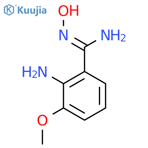 2-Amino-N'-hydroxy-3-methoxybenzene-1-carboximidamide structure