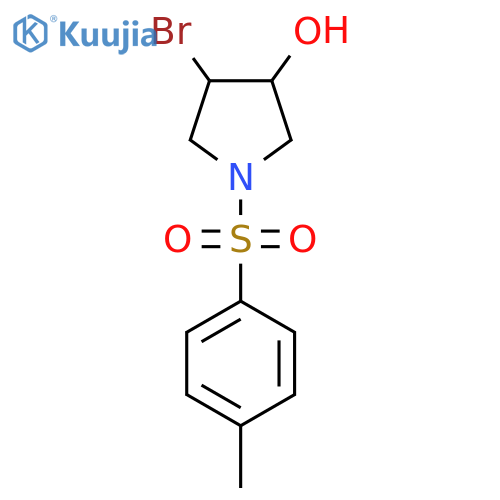 4-Bromo-1-[(4-methylphenyl)sulfonyl]pyrrolidin-3-ol structure