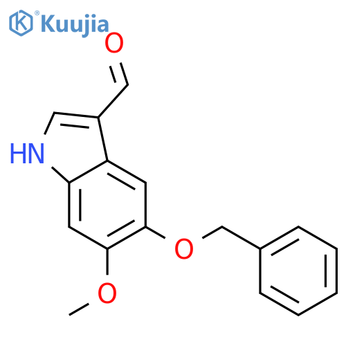 5-(benzyloxy)-6-methoxy-1H-indole-3-carbaldehyde structure