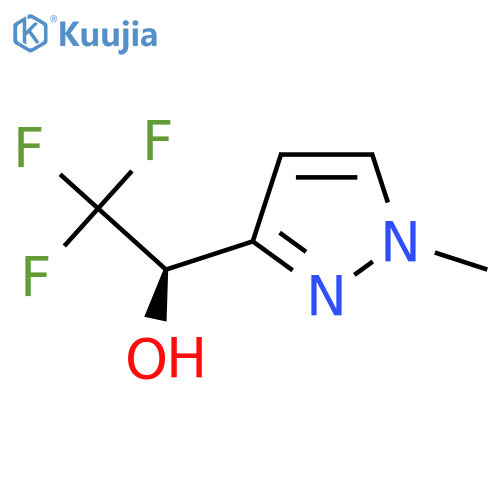 (1R)-2,2,2-trifluoro-1-(1-methyl-1H-pyrazol-3-yl)ethan-1-ol structure