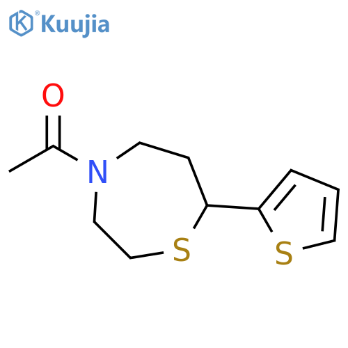 1-[7-(thiophen-2-yl)-1,4-thiazepan-4-yl]ethan-1-one structure