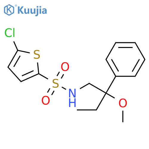 5-chloro-N-(2-methoxy-2-phenylbutyl)thiophene-2-sulfonamide structure