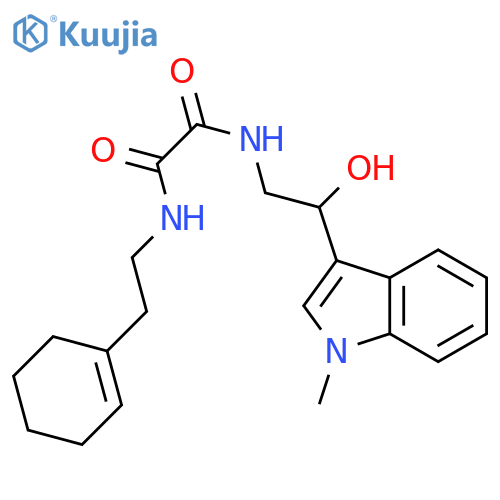 N'-2-(cyclohex-1-en-1-yl)ethyl-N-2-hydroxy-2-(1-methyl-1H-indol-3-yl)ethylethanediamide structure