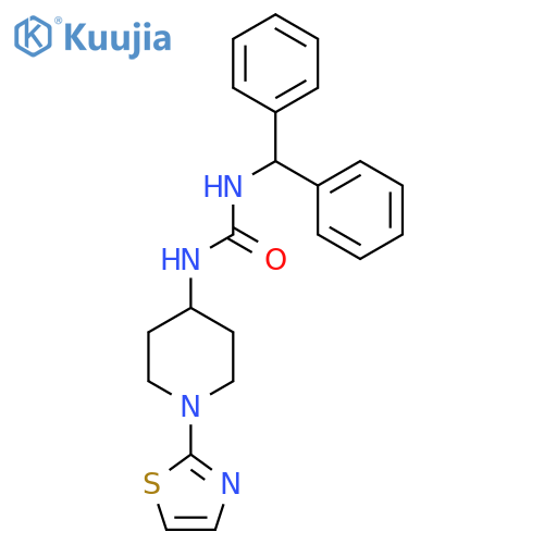 1-Benzhydryl-3-(1-(thiazol-2-yl)piperidin-4-yl)urea structure
