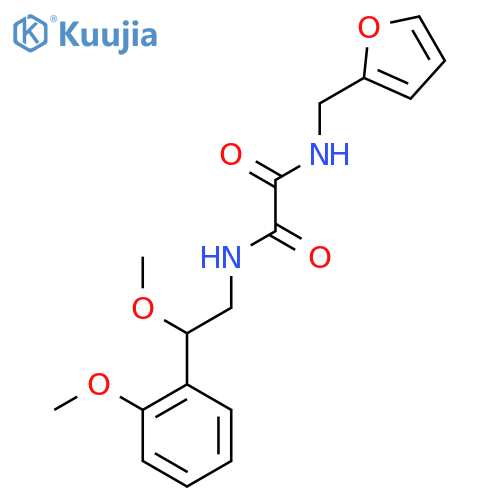 N1-(furan-2-ylmethyl)-N2-(2-methoxy-2-(2-methoxyphenyl)ethyl)oxalamide structure