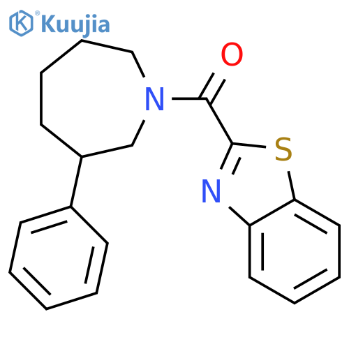 2-(3-phenylazepane-1-carbonyl)-1,3-benzothiazole structure