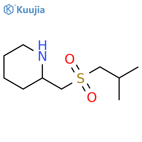 2-(2-methylpropanesulfonyl)methylpiperidine structure