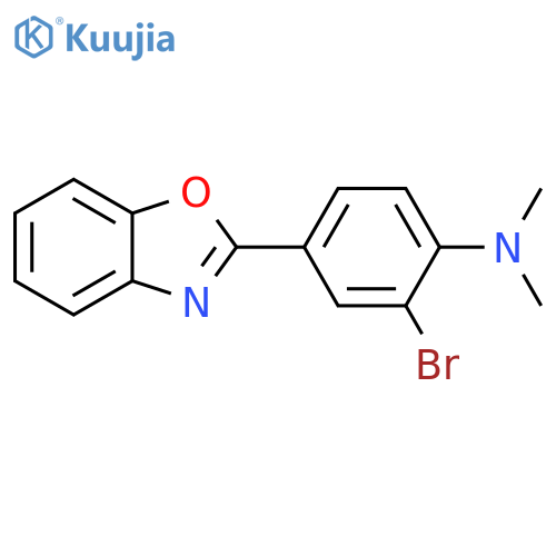 (4-Benzooxazol-2-yl-2-bromo-phenyl)-dimethyl-amine structure