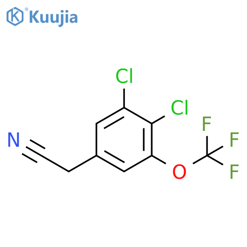 3,4-Dichloro-5-(trifluoromethoxy)phenylacetonitrile structure