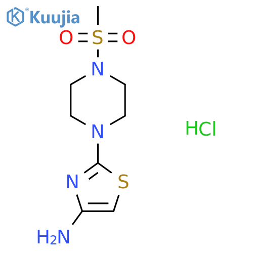 2-(4-(Methylsulfonyl)piperazin-1-yl)thiazol-4-amine hydrochloride structure