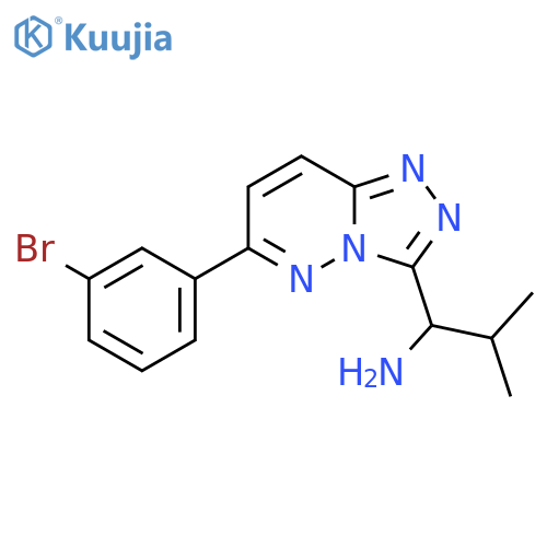 1-[6-(3-Bromo-phenyl)-[1,2,4]triazolo[4,3-b]pyridazin-3-yl]-2-methyl-propylamine structure