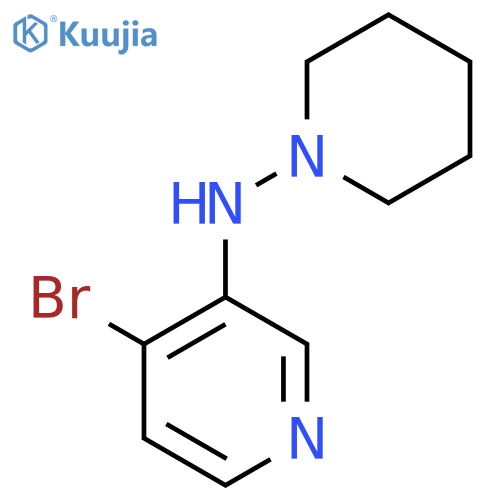 4-Bromo-N-(piperidin-1-yl)pyridin-3-amine structure