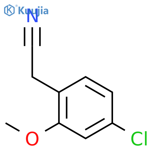 2-(4-Chloro-2-methoxyphenyl)acetonitrile structure