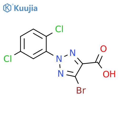 5-Bromo-2-(2,5-dichloro-phenyl)-2H-[1,2,3]triazole-4-carboxylic acid structure