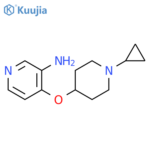 4-(1-Cyclopropyl-piperidin-4-yloxy)-pyridin-3-ylamine structure