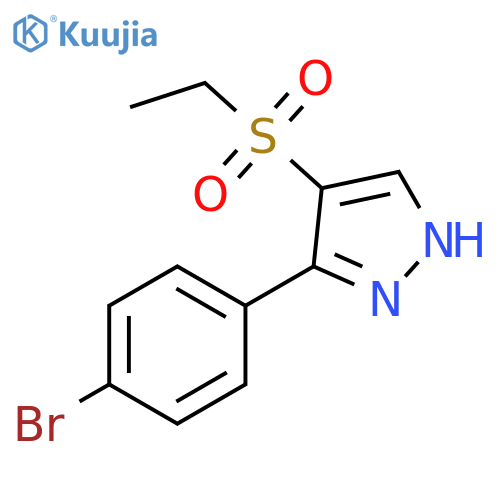 3-(4-Bromo-phenyl)-4-ethanesulfonyl-1H-pyrazole structure