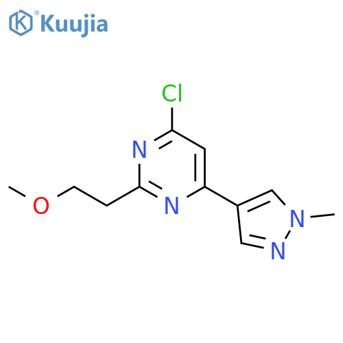 4-Chloro-2-(2-methoxy-ethyl)-6-(1-methyl-1H-pyrazol-4-yl)-pyrimidine structure