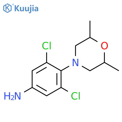 3,5-Dichloro-4-(2,6-dimethyl-morpholin-4-yl)-phenylamine structure