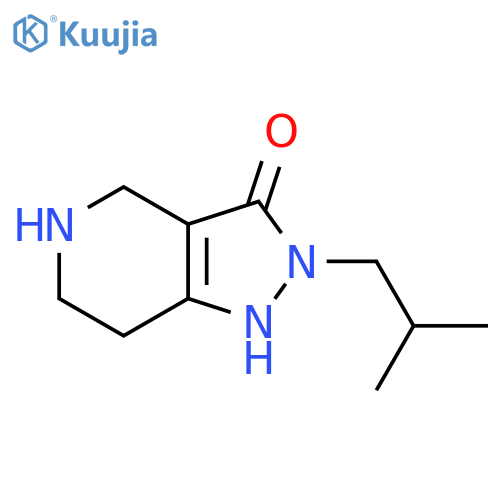 2-Isobutyl-4,5,6,7-tetrahydro-2H-pyrazolo[4,3-c]pyridin-3-ol structure