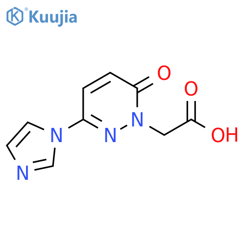 2-[3-(1H-imidazol-1-yl)-6-oxo-1,6-dihydropyridazin-1-yl]acetic acid structure