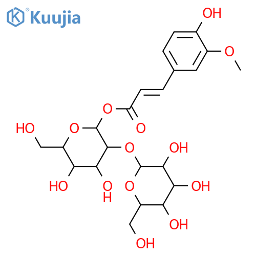 3-(4-Hydroxy-3-methoxyphenyl)-2-propenoic acid; (Z)-form, [β-D-Glucopyranosyl-(1→2)-β-D-glucopyranosyl] ester structure