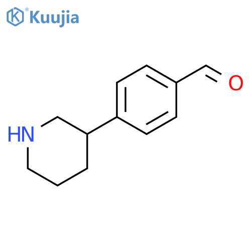 4-(piperidin-3-yl)benzaldehyde structure